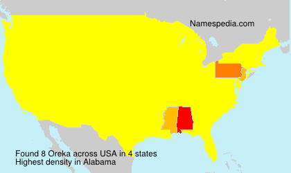 Surname Oreka in USA