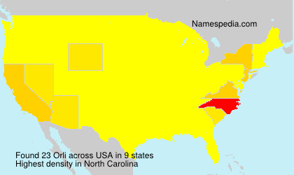 Surname Orli in USA