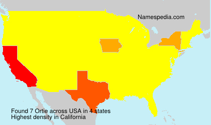 Surname Ortie in USA