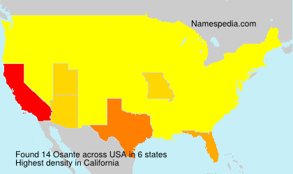 Surname Osante in USA
