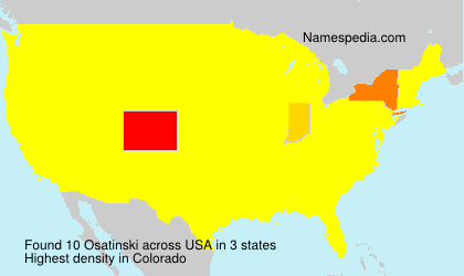 Surname Osatinski in USA