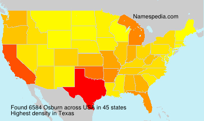 Surname Osburn in USA