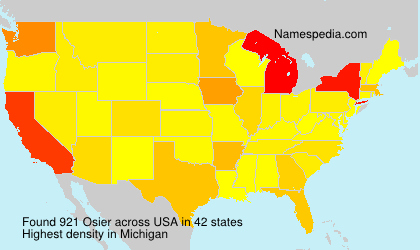 Surname Osier in USA