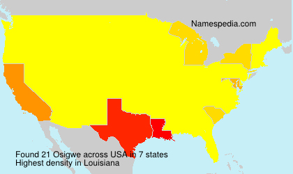 Surname Osigwe in USA