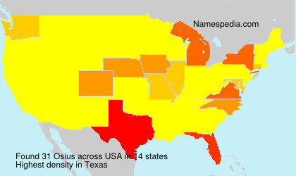 Surname Osius in USA