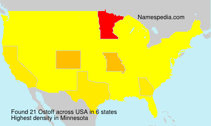 Surname Ostoff in USA