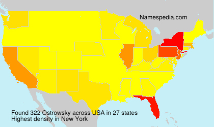Surname Ostrowsky in USA