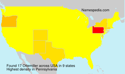 Surname Ottemiller in USA