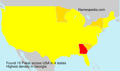 Surname Pabai in USA