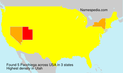 Surname Pacchiega in USA