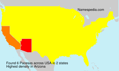 Surname Pacesas in USA