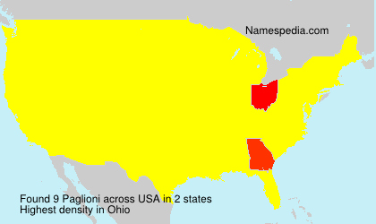 Surname Paglioni in USA