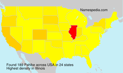 Surname Pahlke in USA