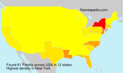 Surname Palotta in USA