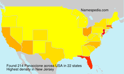 Surname Panaccione in USA