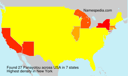 Surname Panayotou in USA