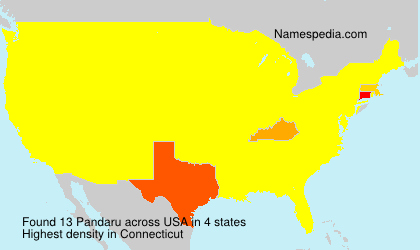 Surname Pandaru in USA
