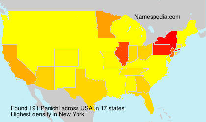Surname Panichi in USA
