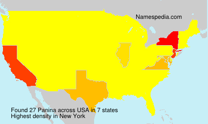 Surname Panina in USA