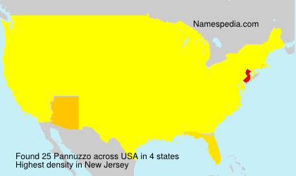 Surname Pannuzzo in USA