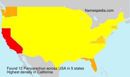 Surname Panyarachun in USA