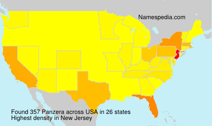 Surname Panzera in USA