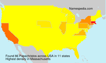 Surname Papachristos in USA