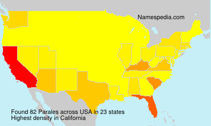 Surname Parales in USA