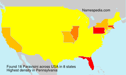 Surname Paravisini in USA