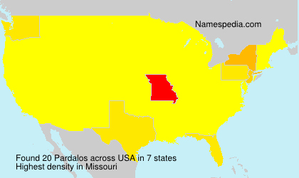 Surname Pardalos in USA