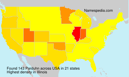 Surname Parduhn in USA