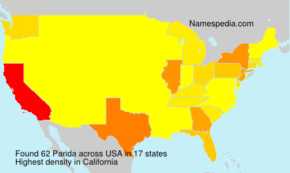 Surname Parida in USA