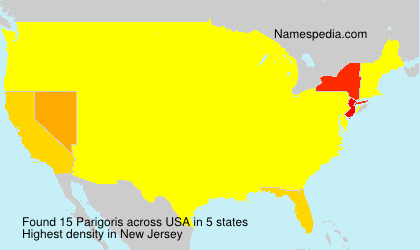 Surname Parigoris in USA