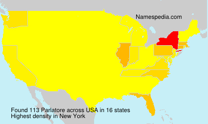 Surname Parlatore in USA