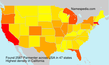 Surname Parmenter in USA