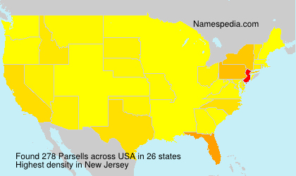 Surname Parsells in USA