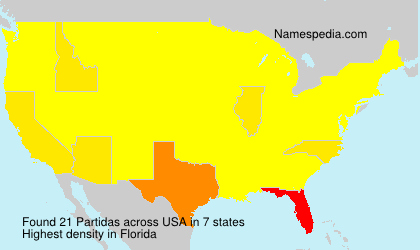Surname Partidas in USA