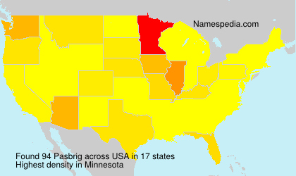 Surname Pasbrig in USA