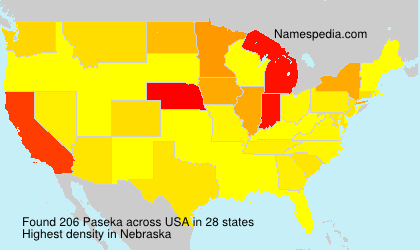 Surname Paseka in USA