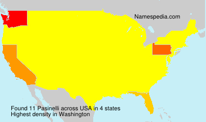Surname Pasinelli in USA