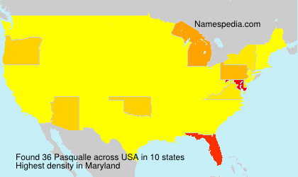 Surname Pasqualle in USA