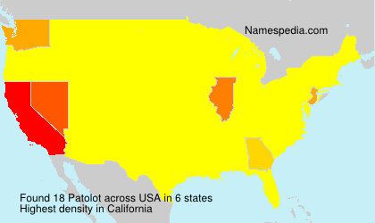Surname Patolot in USA