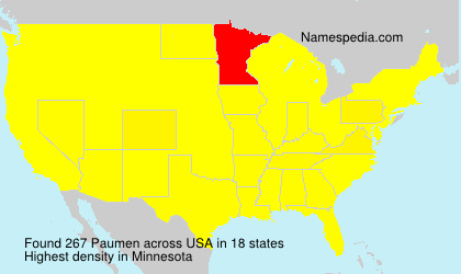 Surname Paumen in USA