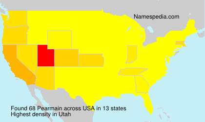 Surname Pearmain in USA