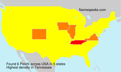 Surname Peichl in USA