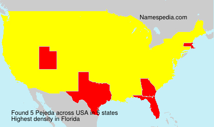 Surname Pejeda in USA