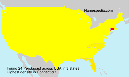 Surname Pendagast in USA
