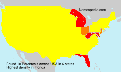 Surname Perentesis in USA