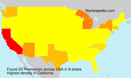 Surname Pereverzev in USA