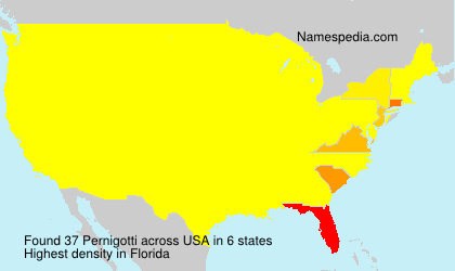 Surname Pernigotti in USA